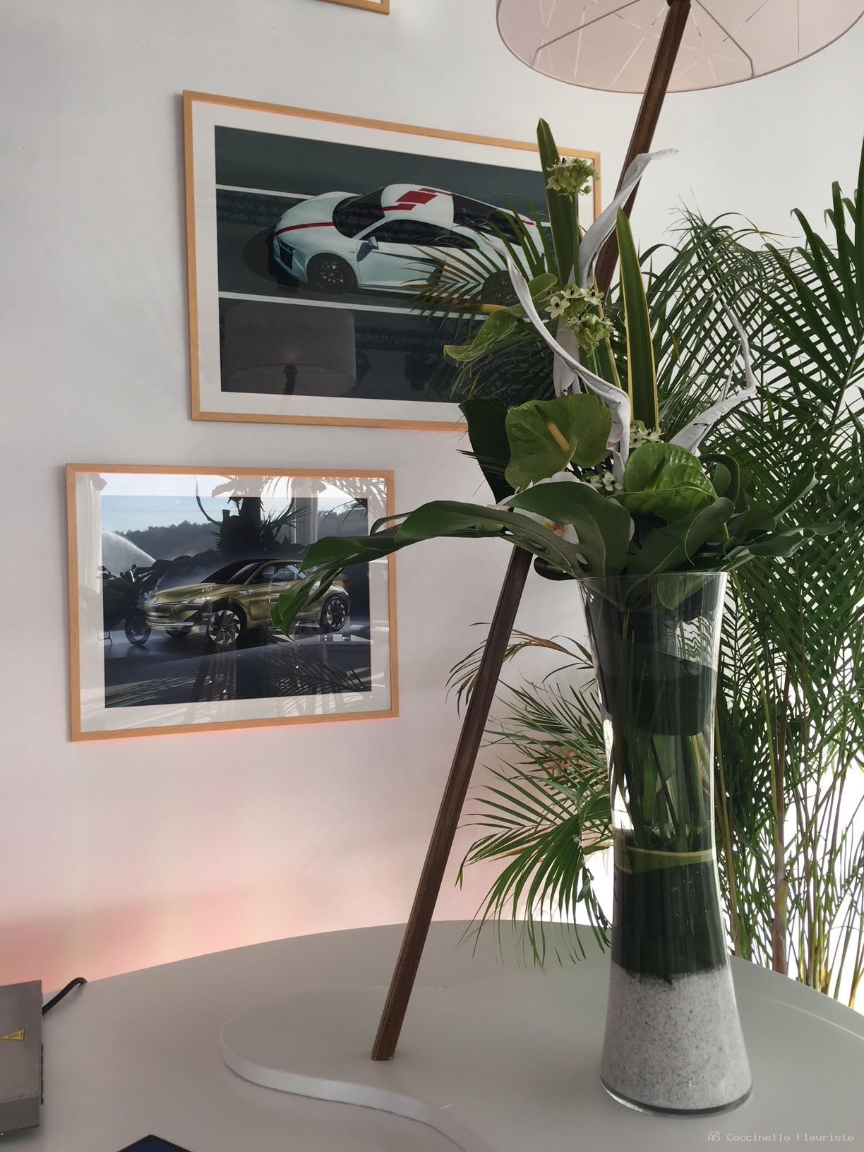 Stand Audi décoré par Coccinelle au Mondial de l'Automobile